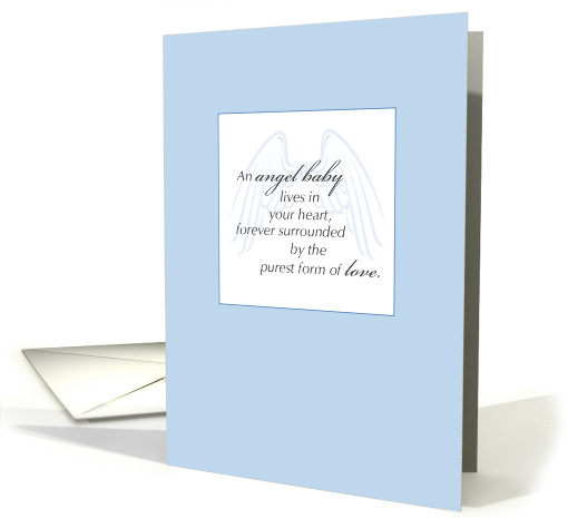 Sympathy Miscarriage Angel Baby card (646469)