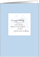 Baby Sympathy Angel Baby card