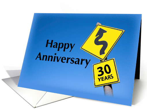 30th Year Business Anniversary Company Corporate Congratulations card