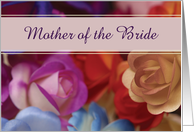 Mother of the Bride Multi Colored Roses card