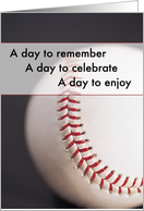 Baseball Coach Birthday with Large Ball card