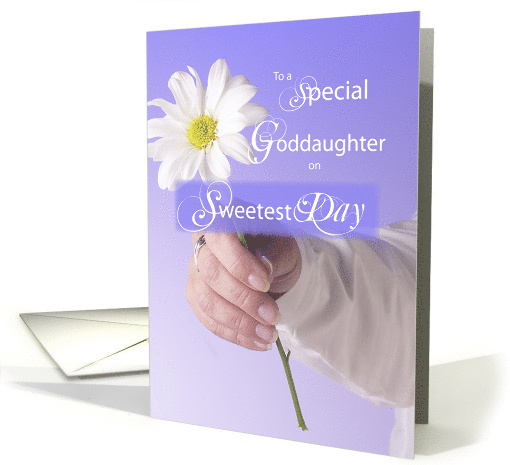 Goddaughter Sweetest Day Daisy on Purple card (842046)