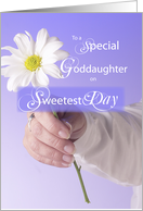 Goddaughter Sweetest Day Daisy on Purple card