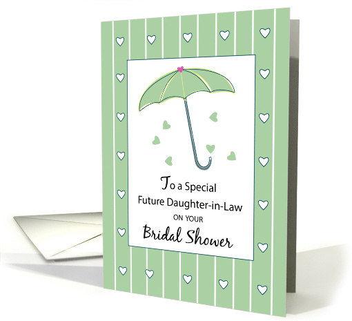 Future Daughter in Law Bridal Shower Green Umbrella card (897667)