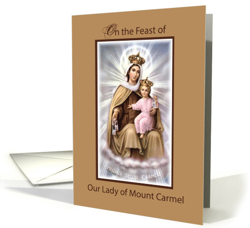 Feast of Our Lady of Mount Carmel Catholic Feast Day card (915831)