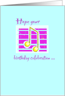 Birthday Music Celebration card