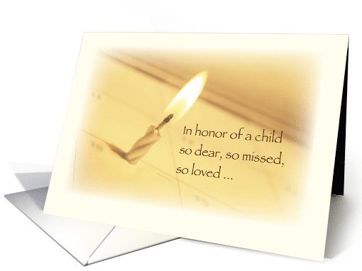 Honoring In Remembrance On Birthday Child Death Card 933953