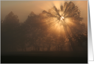 early morning rays sunrise inspiration card