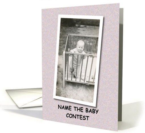 Name the Baby invitation - Vintage card (1020641)
