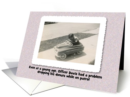 Custom Police Officer Birthday - Funny card (1020657)