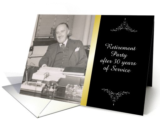Customize Year Retirement Party Invitation for him card (1022783)