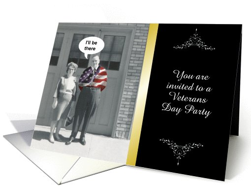 Customize Veterans Day Party Invitation card (1022819)