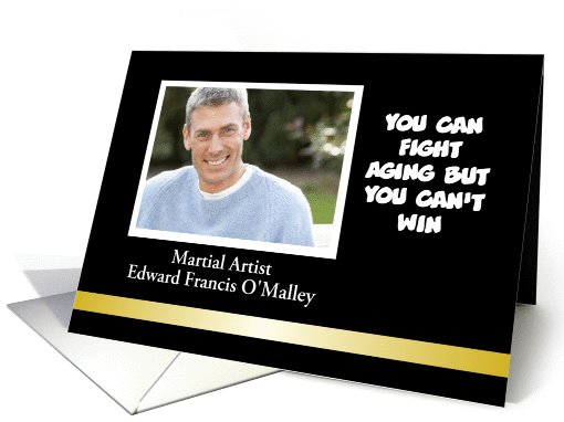 Customize Martial Arts Birthday, Photo Card - add name card (1026813)