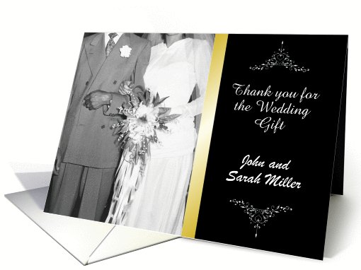 Custom Thank you for the Wedding Gift card (1026929)