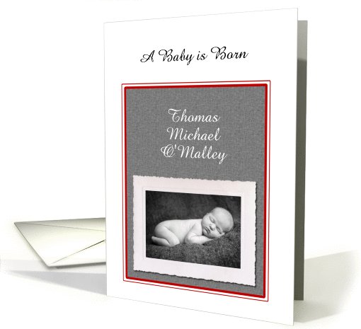 Custom Baby Birth Announcement Photo card (1028165)