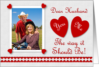 Valentine Husband - Photo card