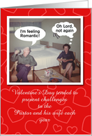 FUNNY Valentine for Pastor and his wife card