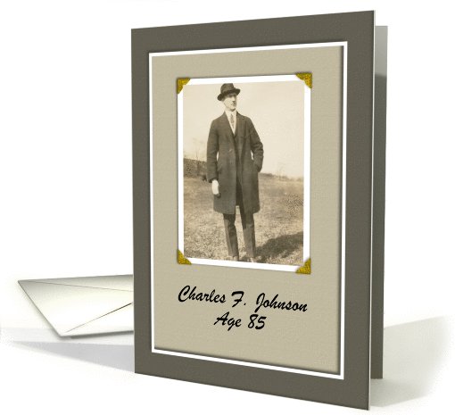 Custom 85 Birthday Party Inviation - Photo card (1031267)