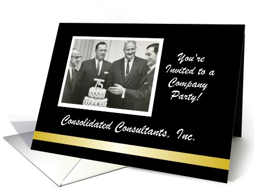 Custom Business Party Invitation - Photo card (1031749)