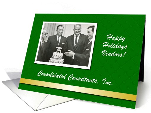 Custom Business Christmas for Vendors Suppliers - Photo card (1031973)