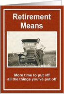 Retirement Wishes card