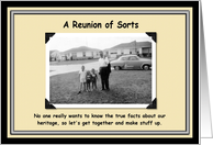 Dysfunctional family reunion card