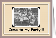 Kids Party Invite card