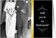 Bridesmaid Invitation - CLASSY card