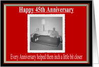 Wedding Anniversary 45 Years card