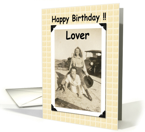 Happy Birthday Lover card (207255)