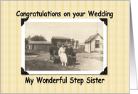 Congratulations Wedding - Step Sister card