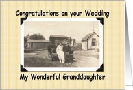 Congratulations Wedding - Granddaughter card