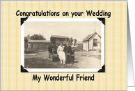 Congratulations Wedding - Friend card