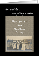 Commitment Ceremony Invite card