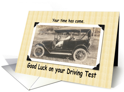 Good Luck Driving Test card (209804)