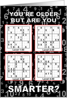 Sudoku Boss Birthday card