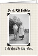Sexy 95th Birthday Card - Funny card