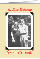 12 Step Recovery Encouragement card