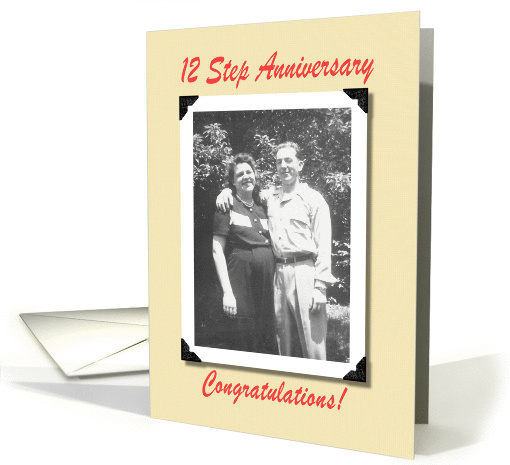 12 Step Recovery Anniversary card (213633)