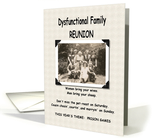 Dysfunctional Family Reunion card (214199)