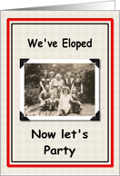 Elopement Party card