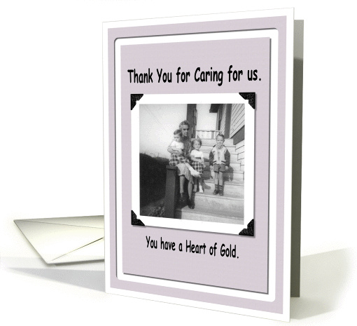 Thank You for Caring for us card (219849)