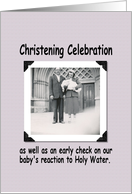 Christening Check card