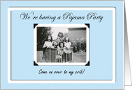 Pajama Party card