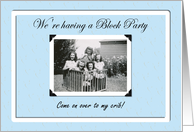 Block Party Invite card