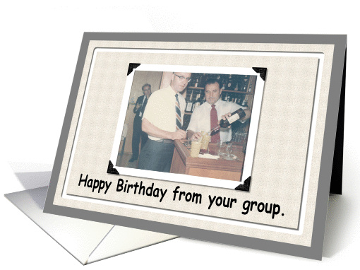 Happy Birthday from the Group card (238130)