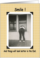 Smile and be Happy - FUNNY card