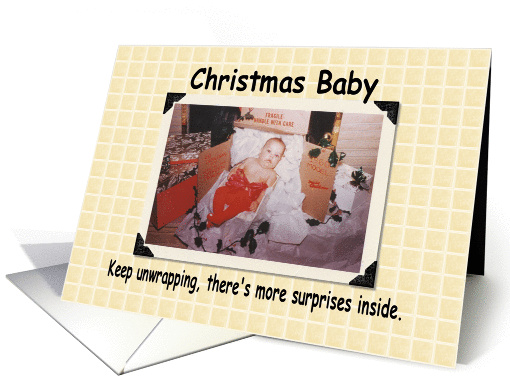 Christmas Baby- FUNNY card (238749)