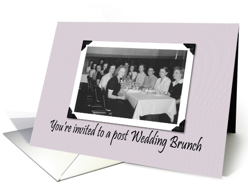 Post Wedding Brunch Invitation card (239043)