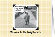 Welcome to the Neighborhood card
